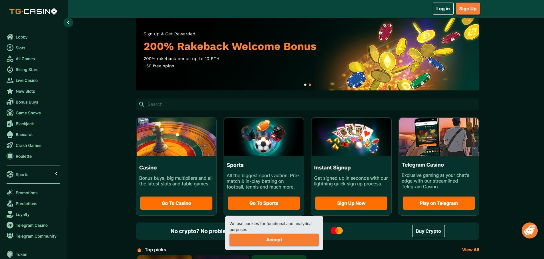 TG.Casino screenshot 1