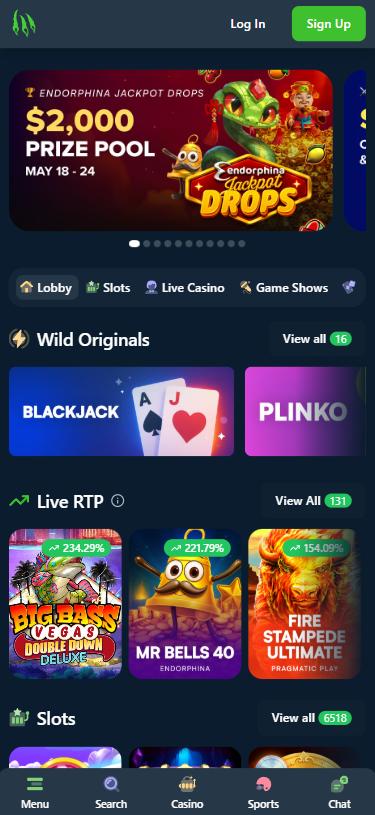 Wild.io mobile lobby