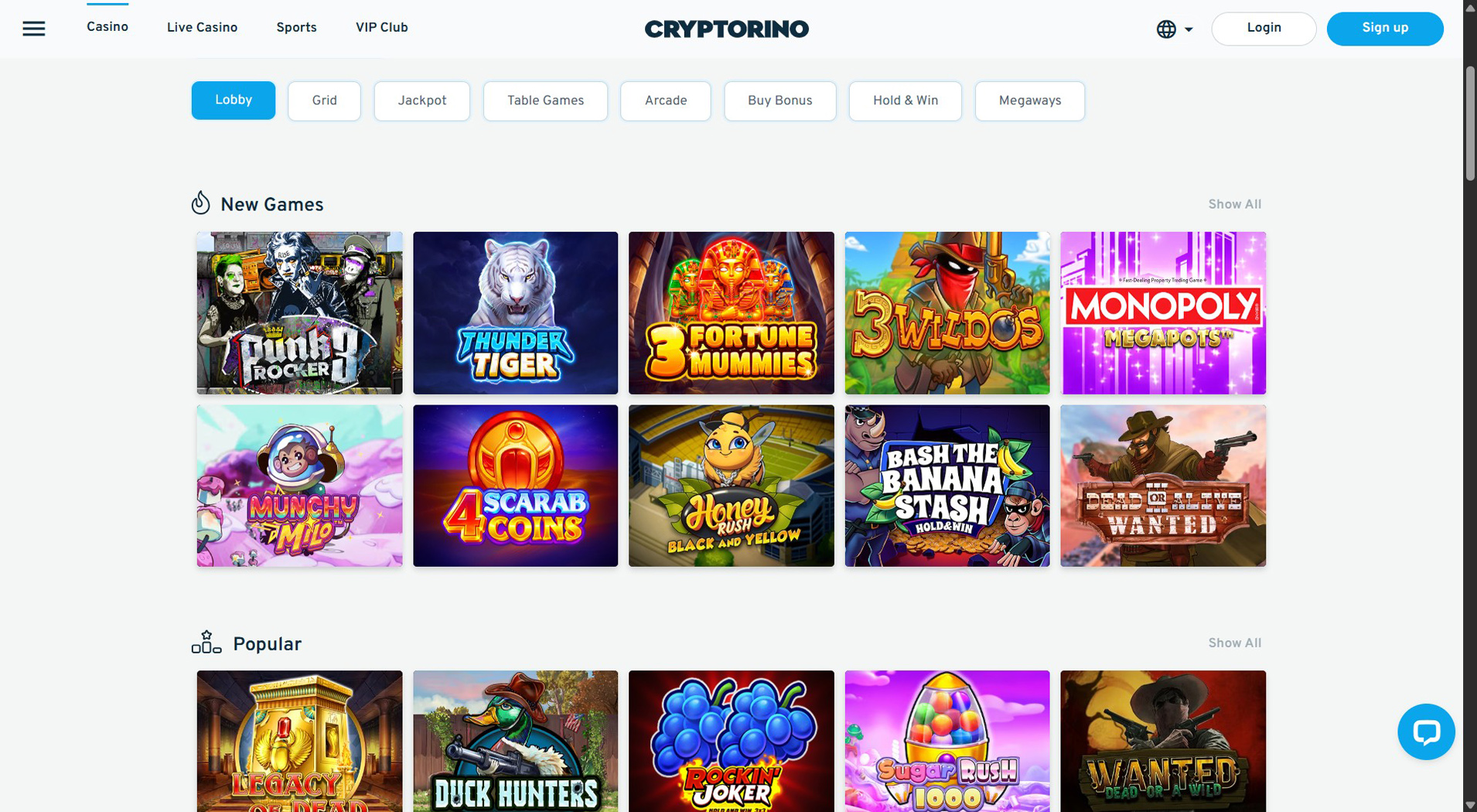 9. Cryptorino- Eenvoudige Bitcoin Casino installatie